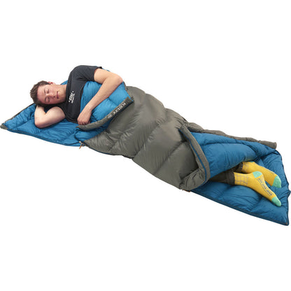Kelty Galactic 30 Dridown Long Sleeping Bag | Gray/Blue