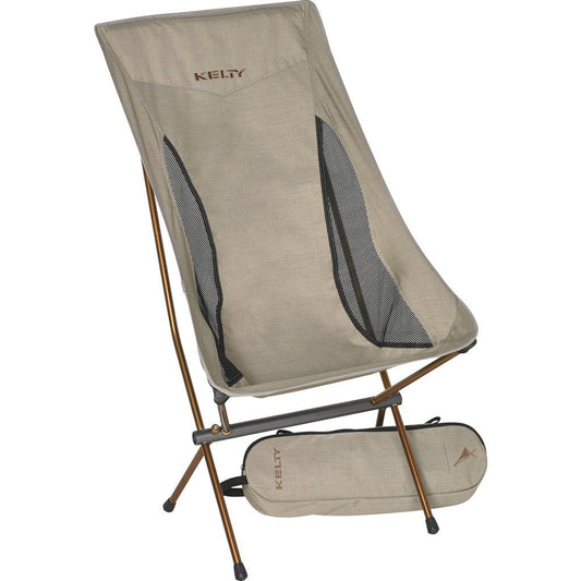 Kelty Linger High-Back Chair | Heathered Tundra/Ano Copper