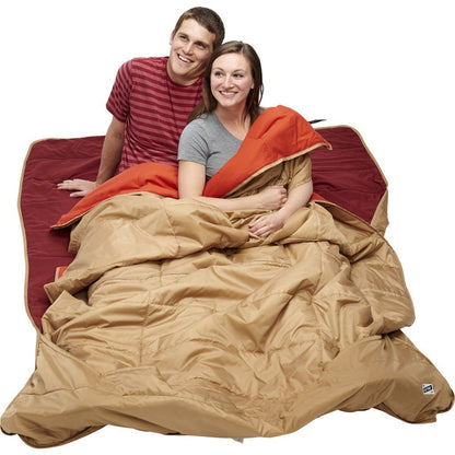 Kelty Shindig Blanket | Canyon Brown/Garnet Red/Lava
