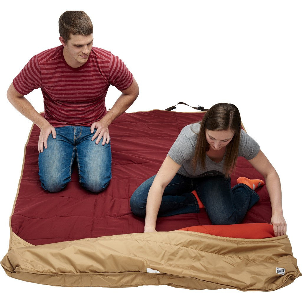 Kelty Shindig Blanket | Canyon Brown/Garnet Red/Lava
